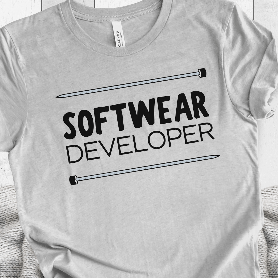 Softwear Developer Knitting T-Shirt Light Grey / S