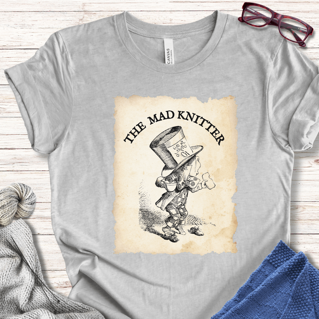 The Mad Knitter T-Shirt Light Grey / XS
