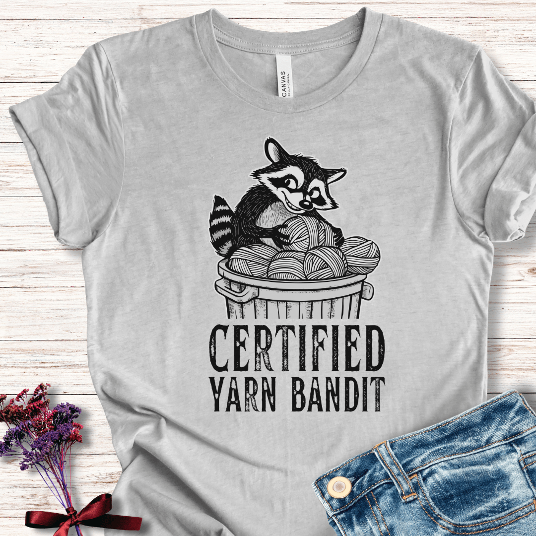Yarn Bandit T-Shirt Light Grey / XS