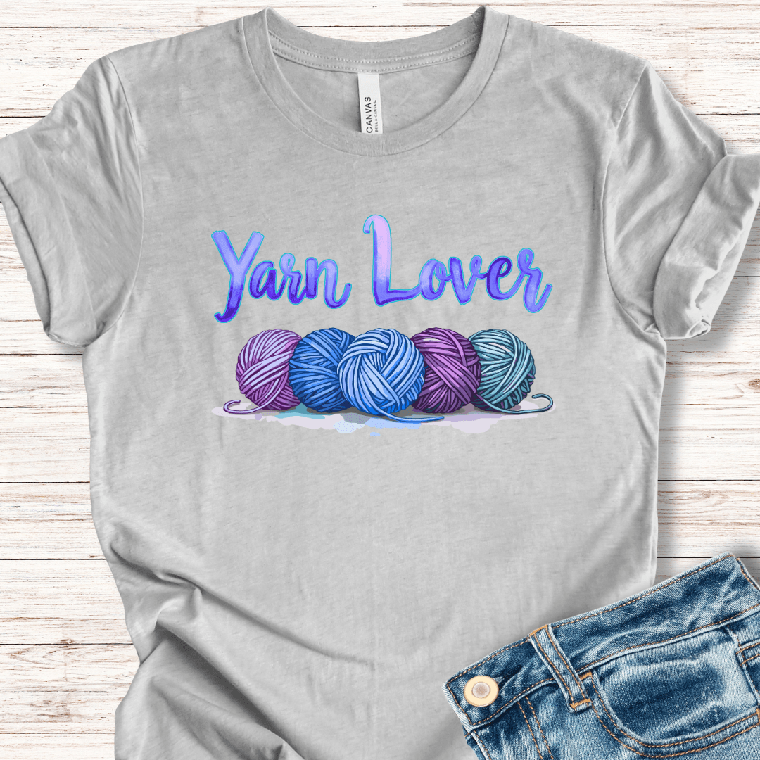 Yarn Lover (blues) T-Shirt Light Grey / XS