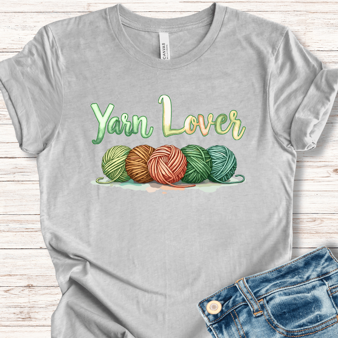 Yarn Lover (earthy) T-Shirt Light Grey / XS