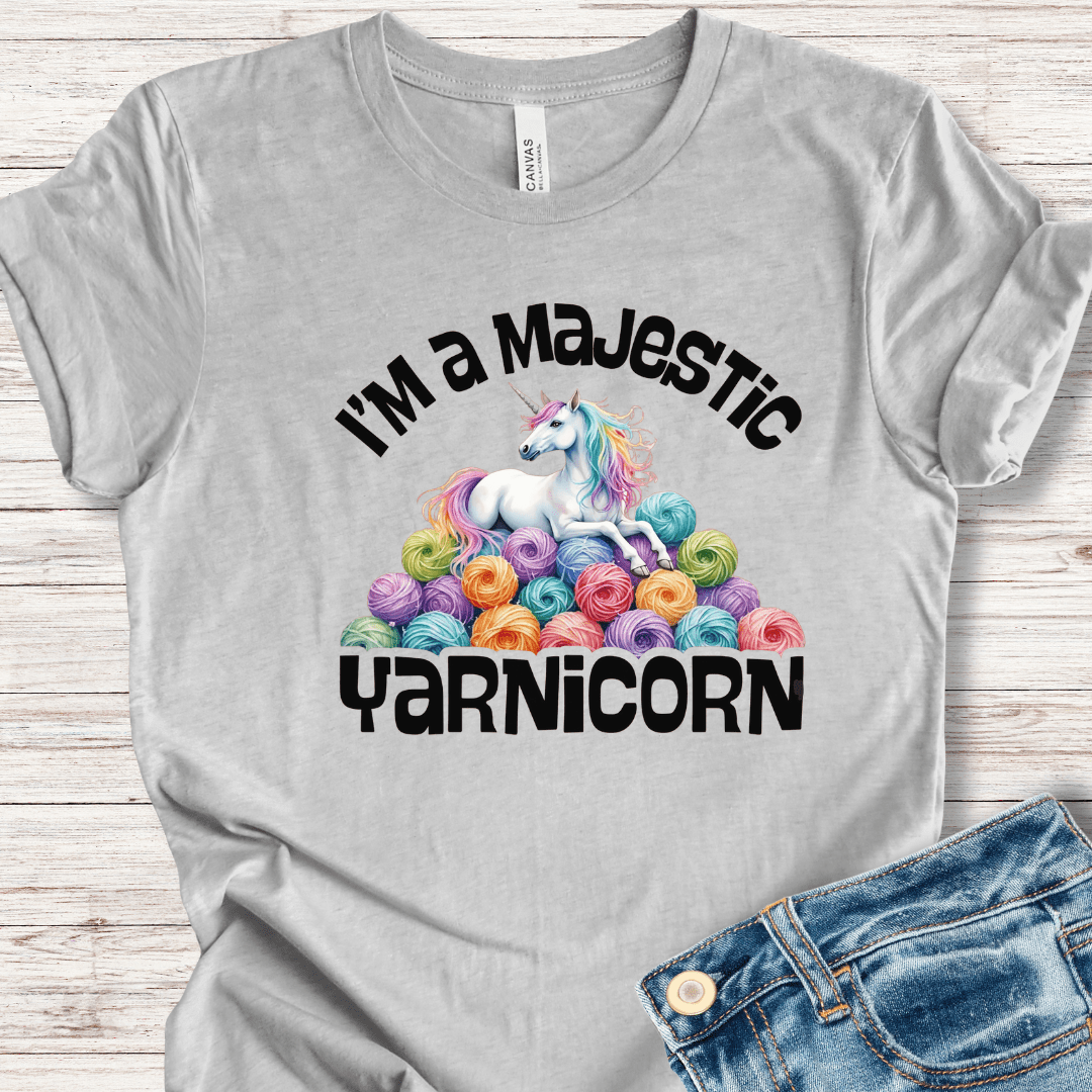 Yarnicorn T-Shirt Light Grey / XS
