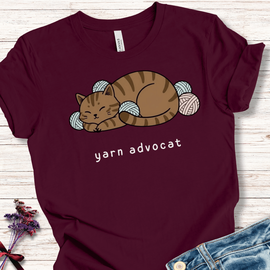 Yarn Advocat t-shirt Maroon / XS