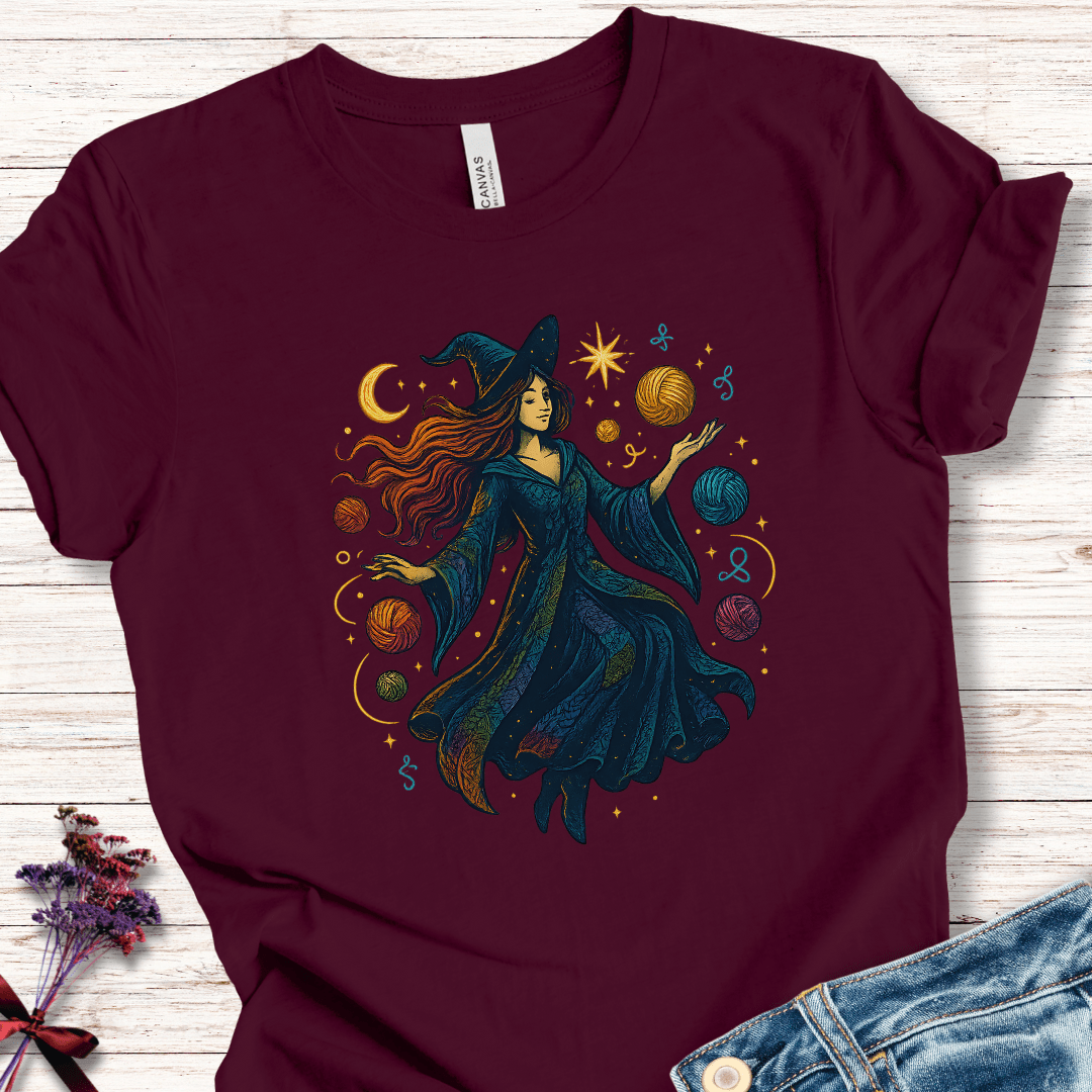 Yarn Witch T-Shirt Maroon / XS