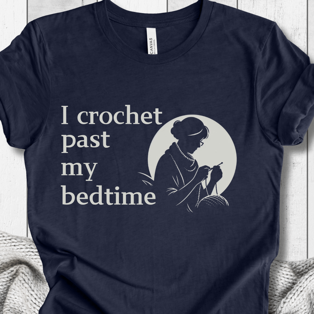 I crochet past my bedtime T-Shirt Midnight Navy / S