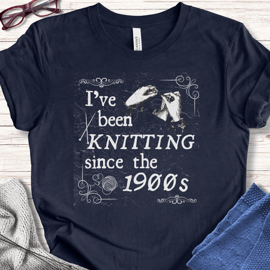 Knitting Since the 1900s T-Shirt Midnight Navy / S