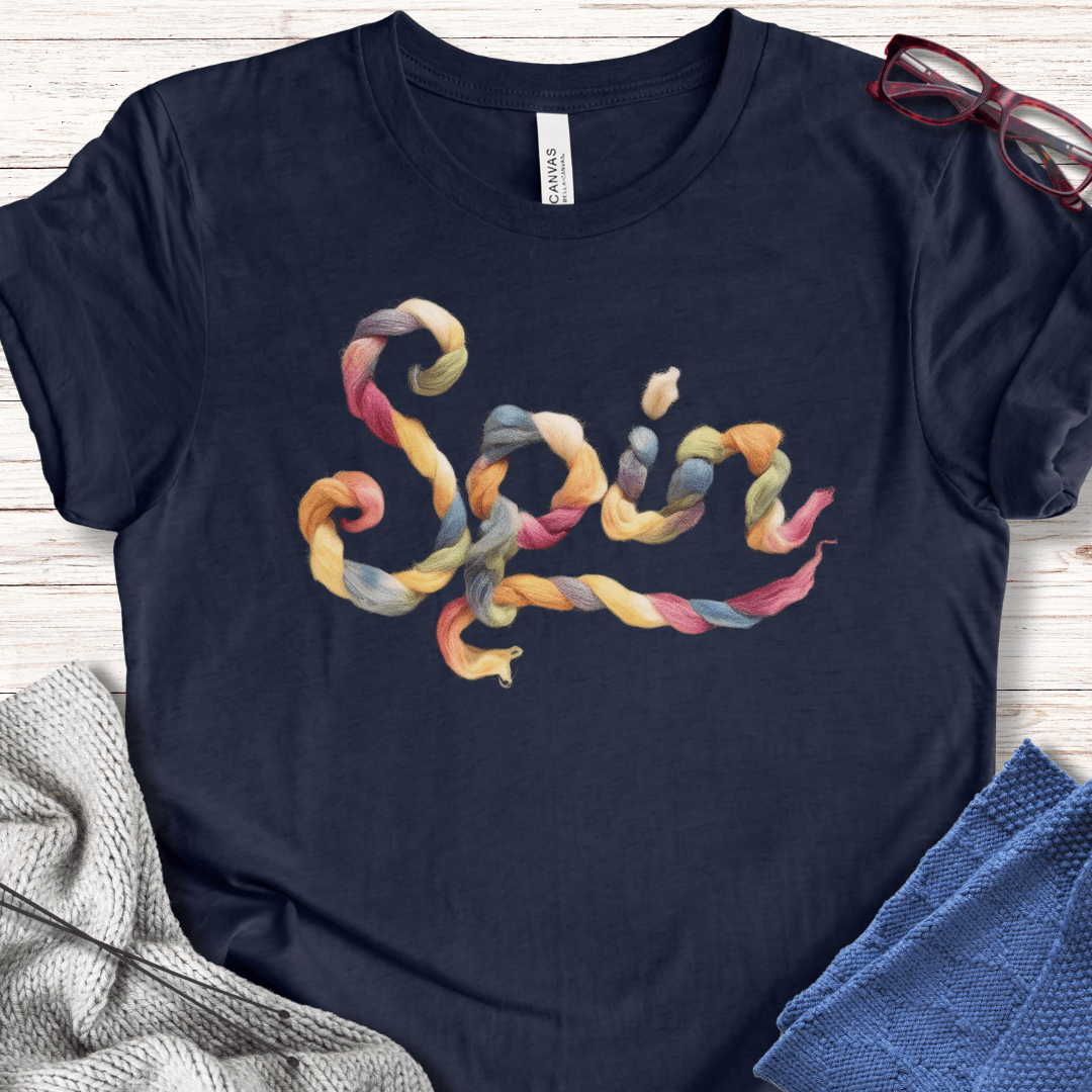 Rainbow Spin T-Shirt Navy / S
