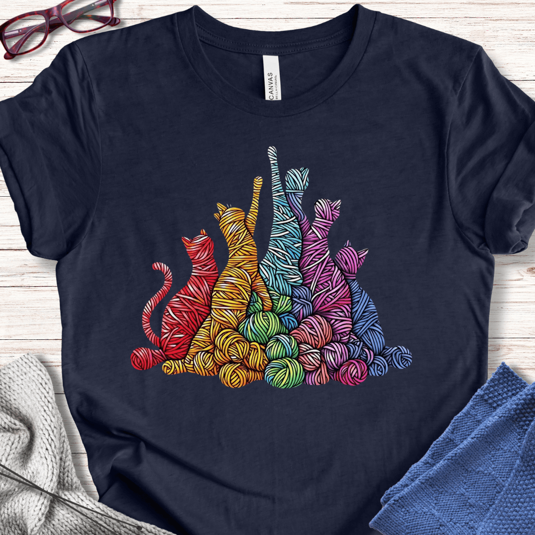 Fiber Felines T-Shirt Navy / XS