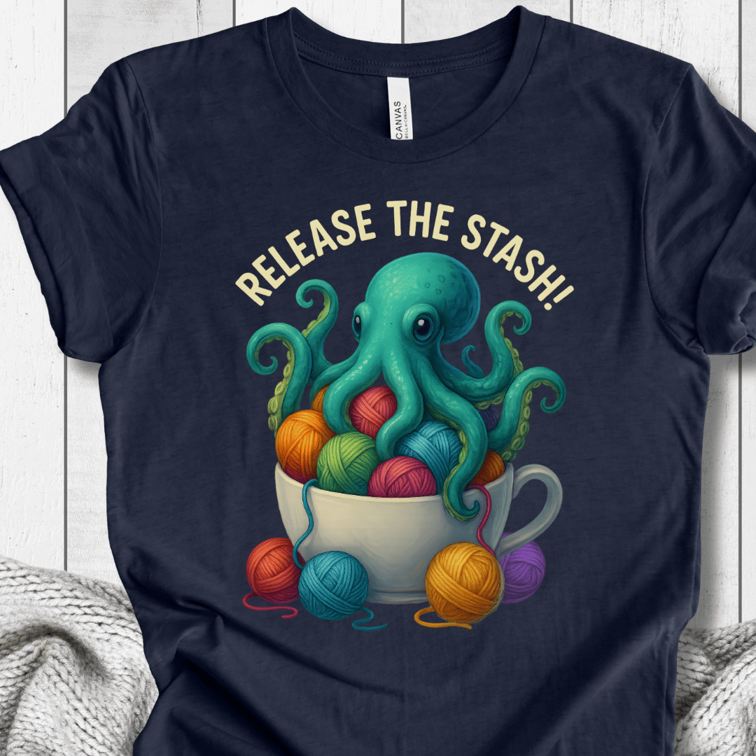 Release the Stash Kraken T Shirt Navy / XS