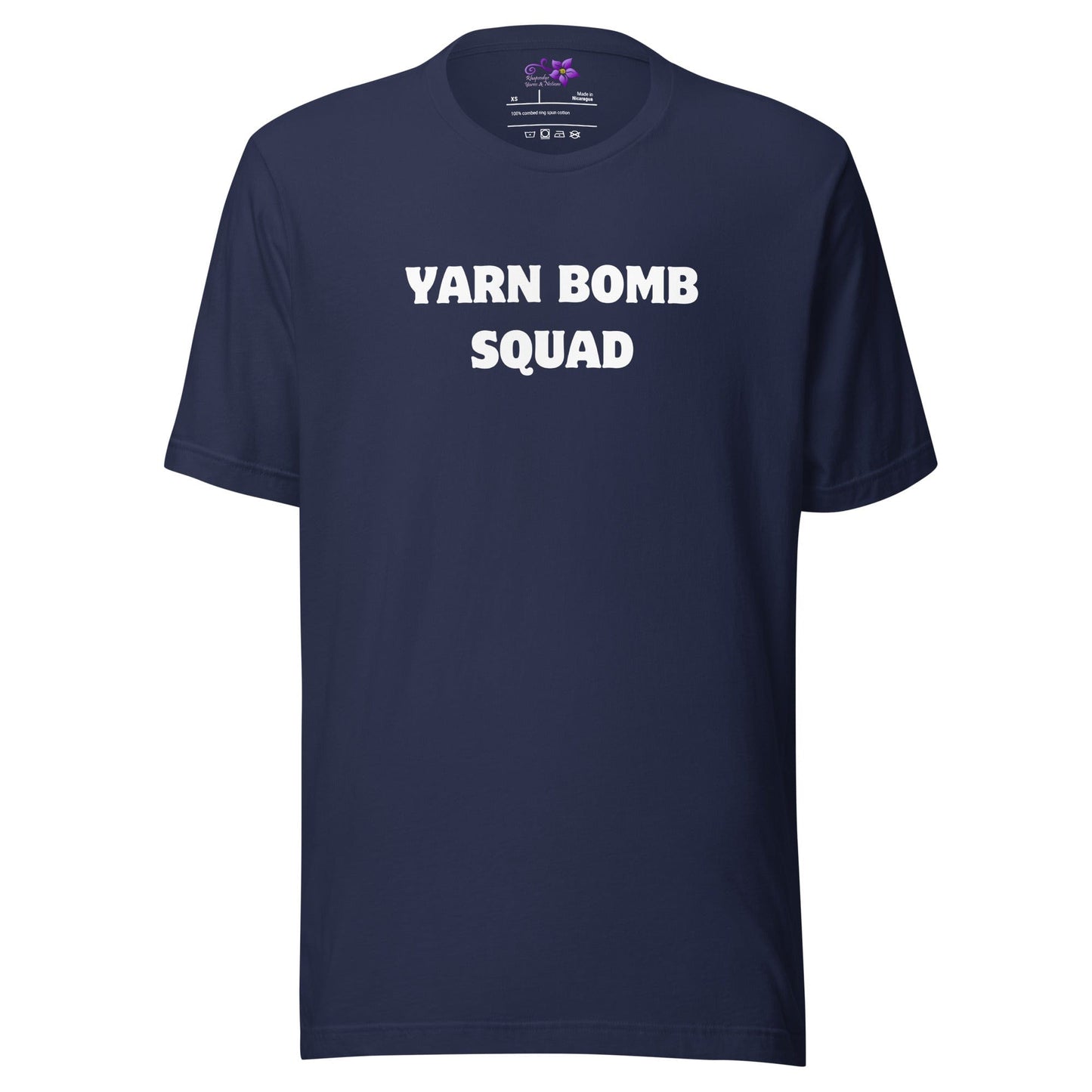 Yarn Bomb Squad Crew Neck T-Shirt Navy / XS