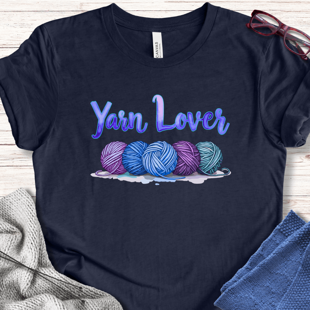 Yarn Lover (blues) T-Shirt Navy / XS