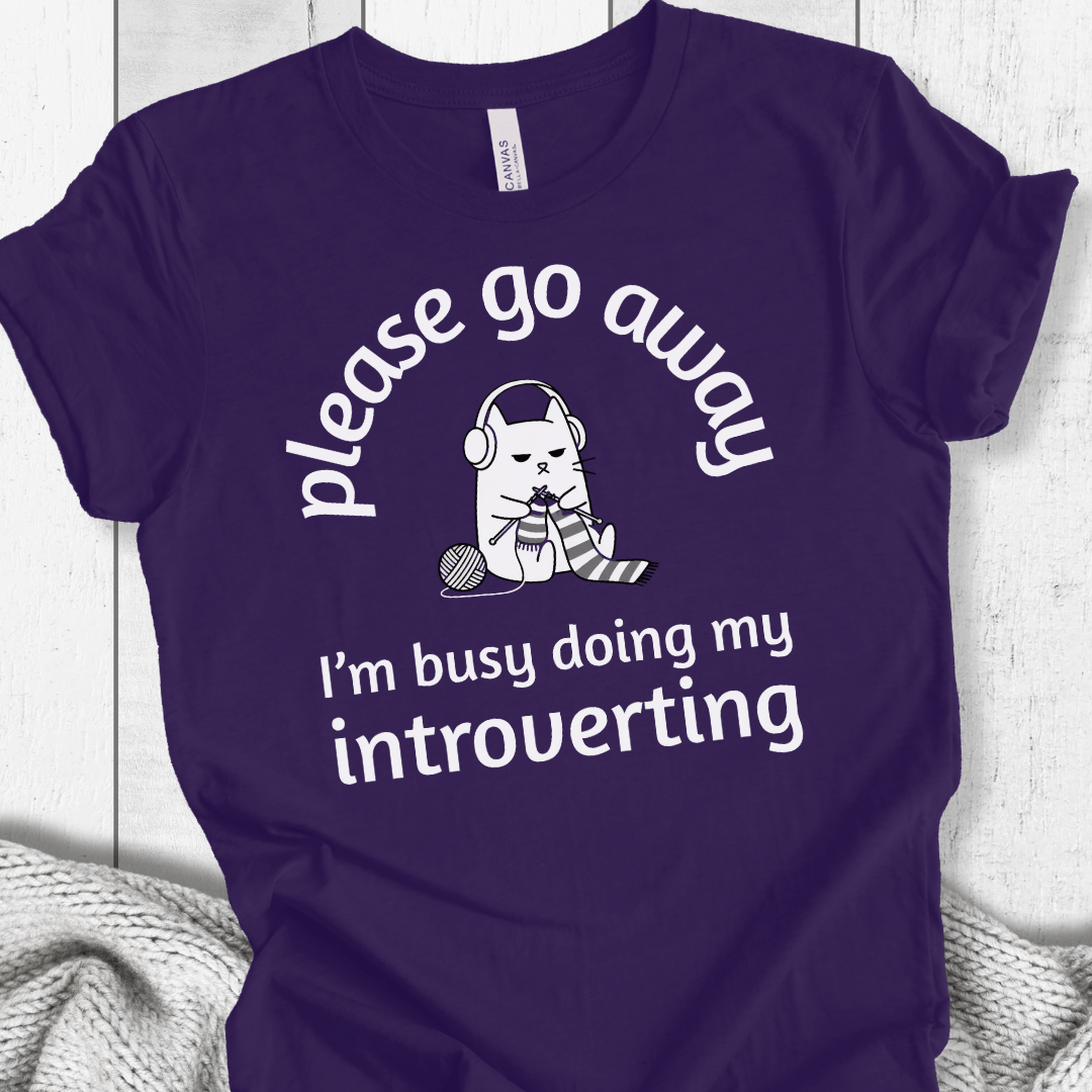 Introverting T-Shirt Purple / S