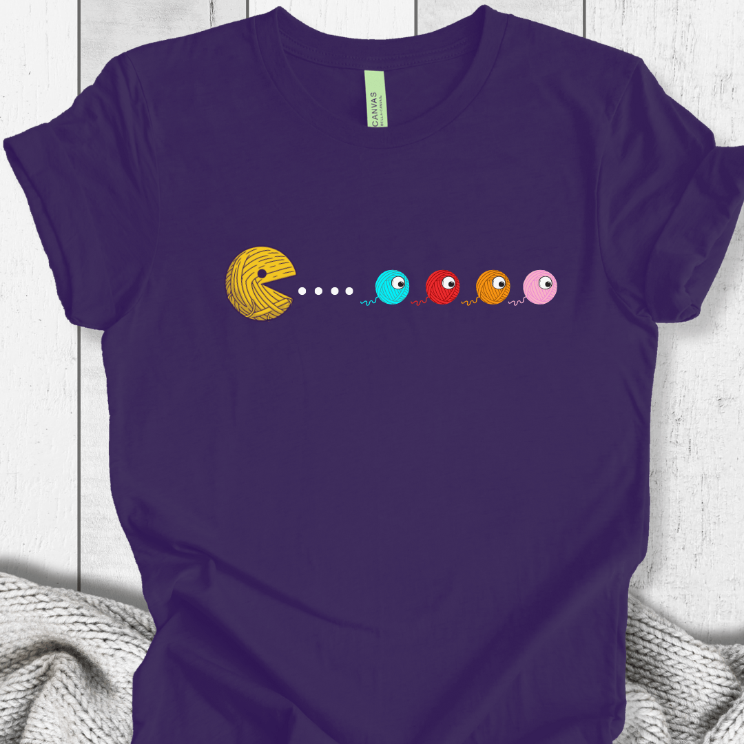 Yarnman crew neck T-Shirt Purple / S
