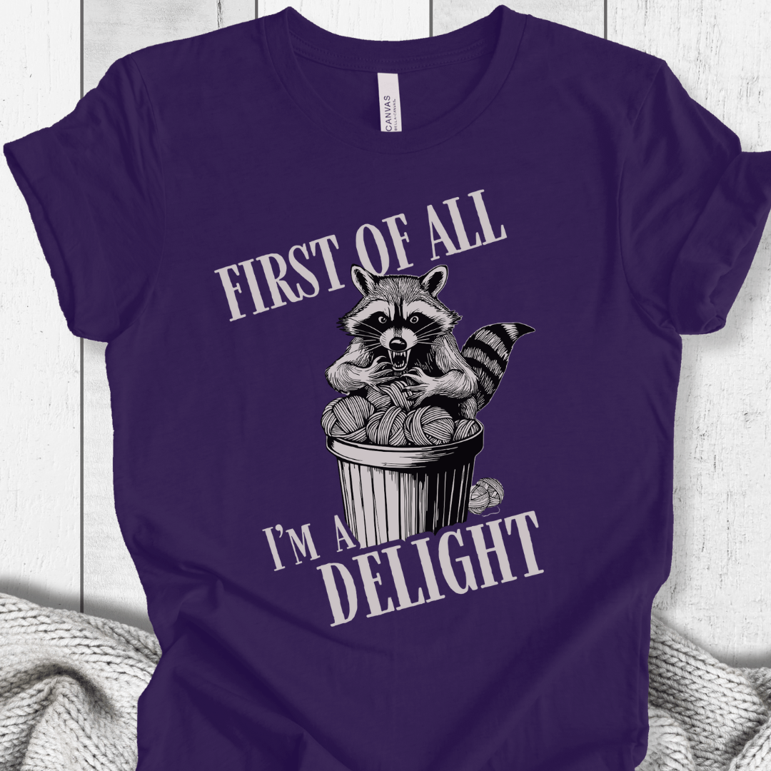 I'm a Delight T-Shirt Purple / XS