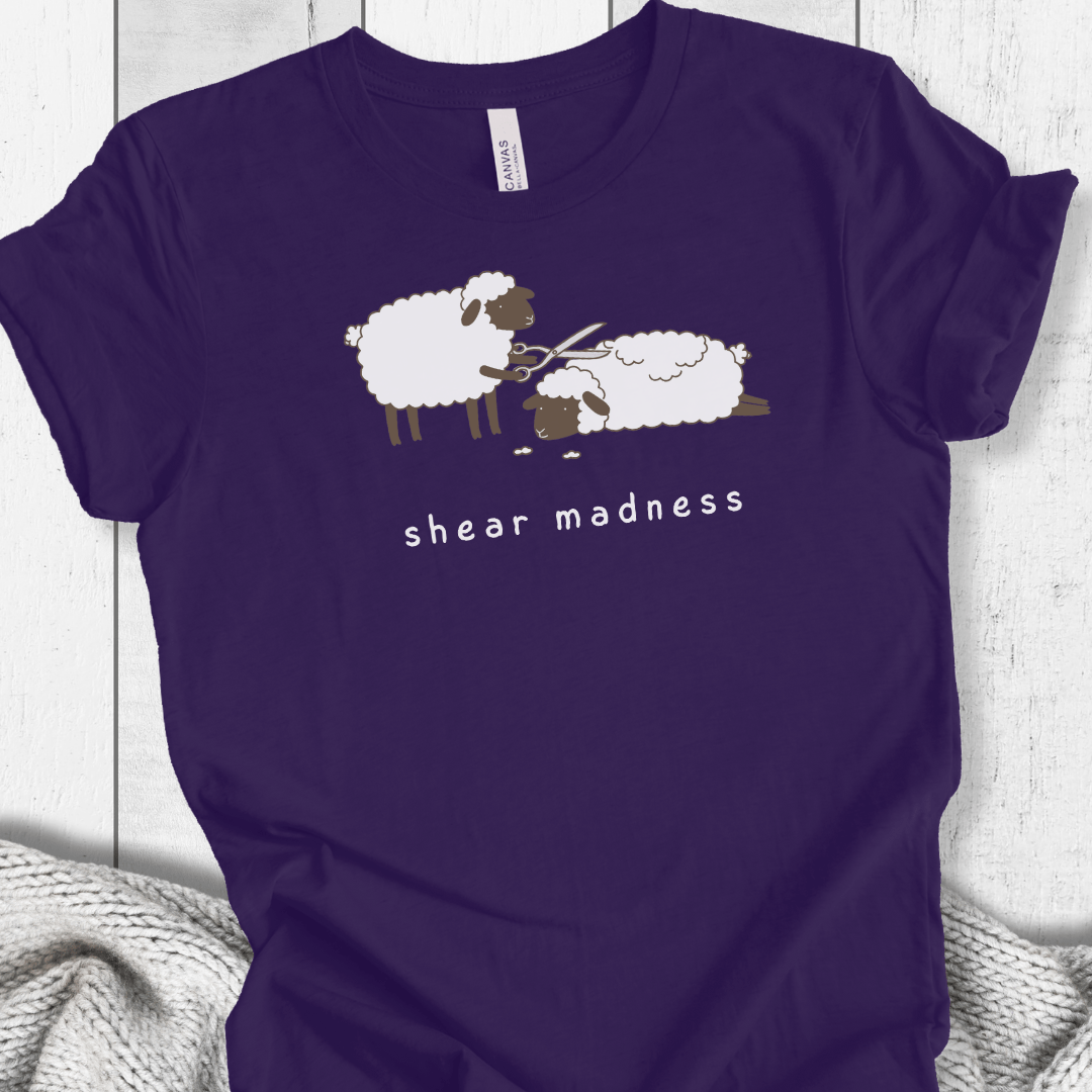 Shear Madness t-shirt Purple / XS