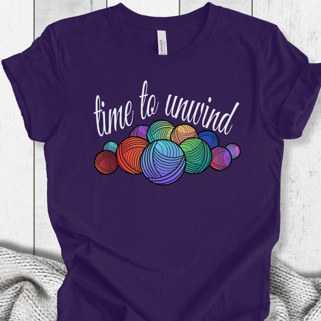 time to unwind T-Shirt Purple / XS