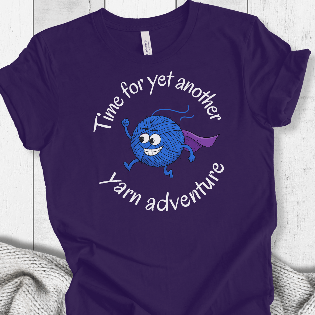 Yarn Adventure T-Shirt Purple / XS