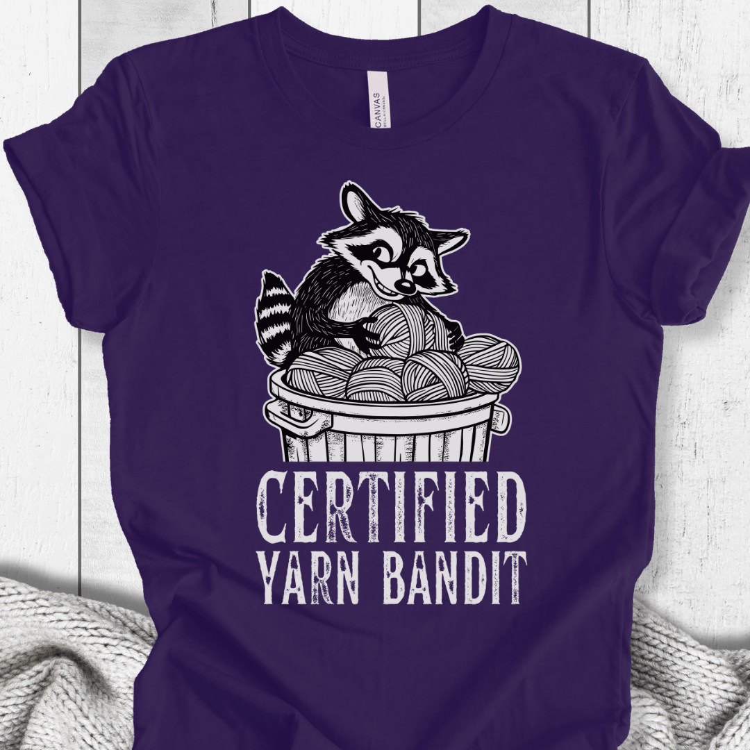 Yarn Bandit T-Shirt Purple / XS