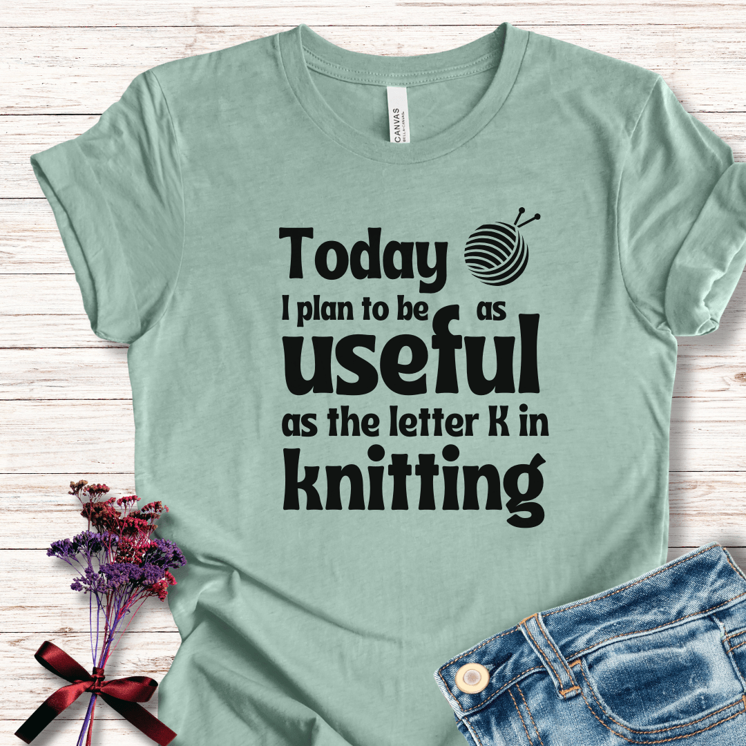 K in Knitting T-Shirt Sea Breeze Green / S
