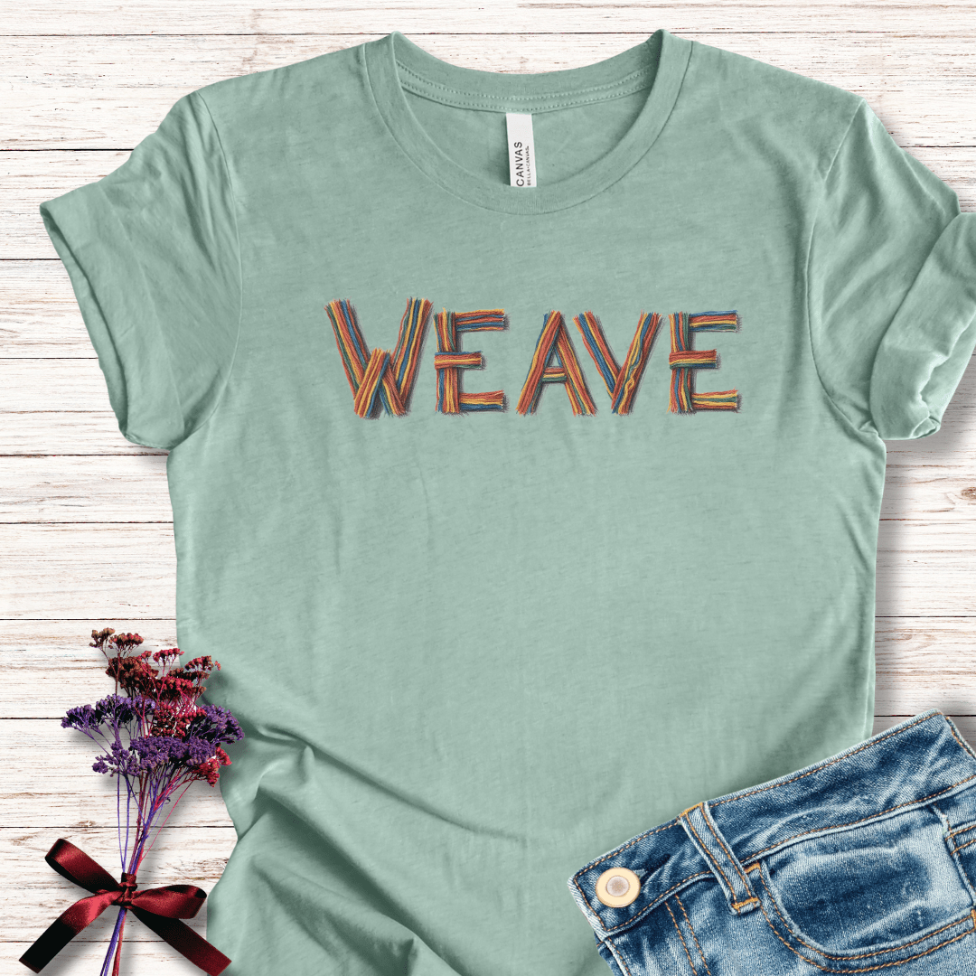 Rainbow Weave T-Shirt Sea Breeze / S