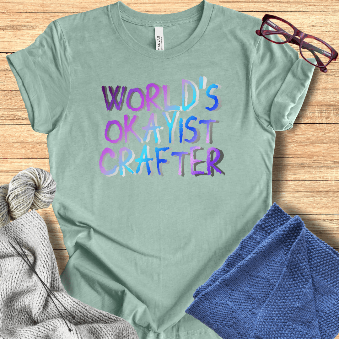 Worlds Okayist Crafter T-Shirt Sea Breeze / S