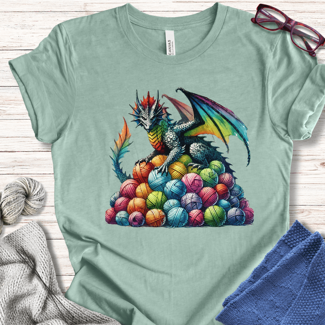 Yarn Dragon (no slogan) T-Shirt Sea Breeze / S