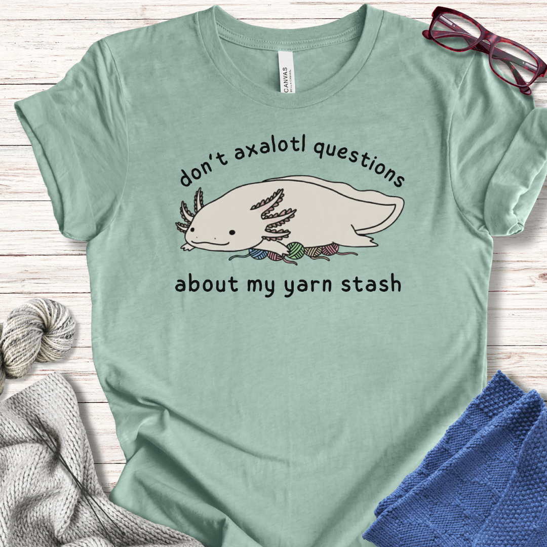 Axalotl Questions t-shirt Sea Breeze / XS