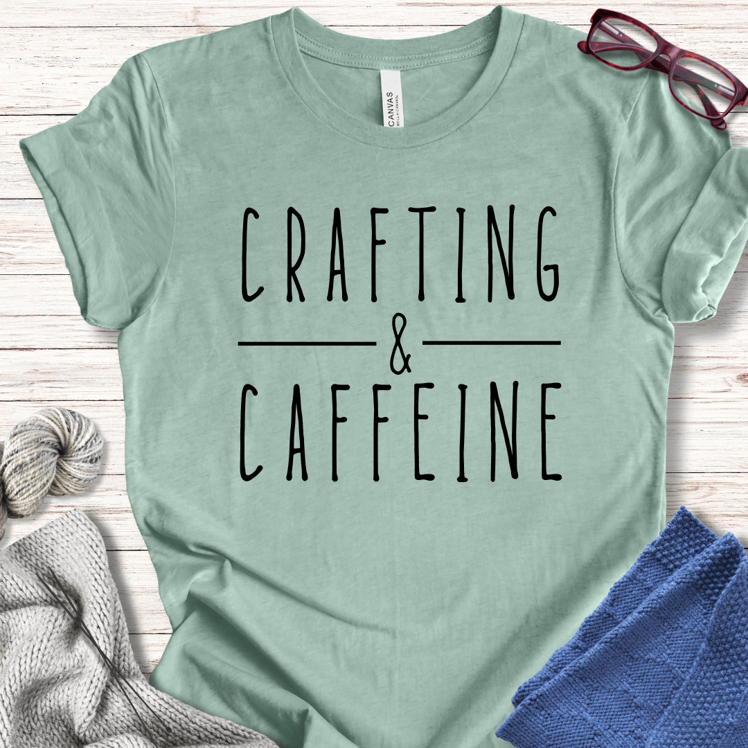 Crafting & Caffeine T-Shirt Sea Breeze / XS