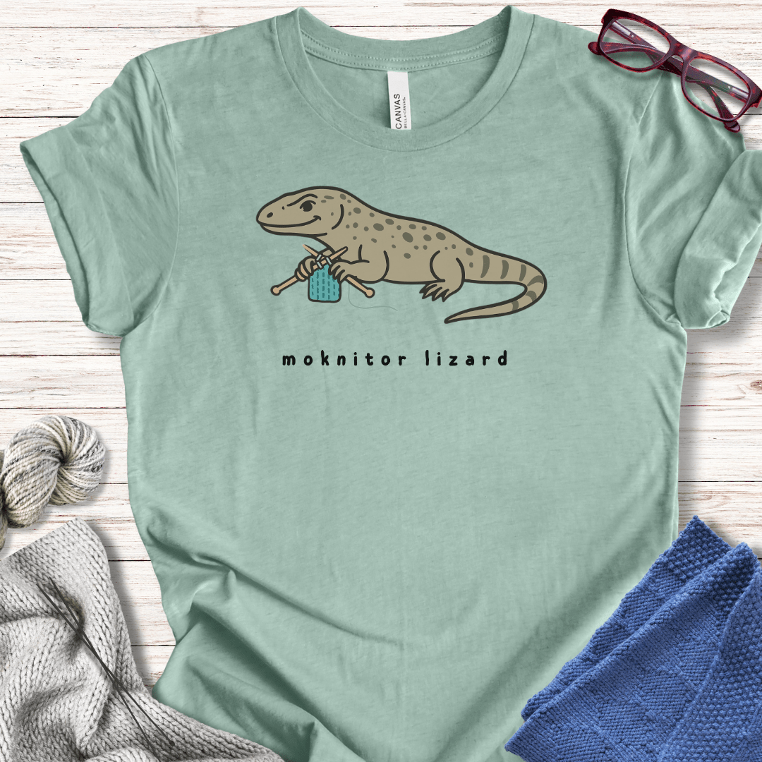 Moknitor Lizard t-shirt Sea Breeze / XS
