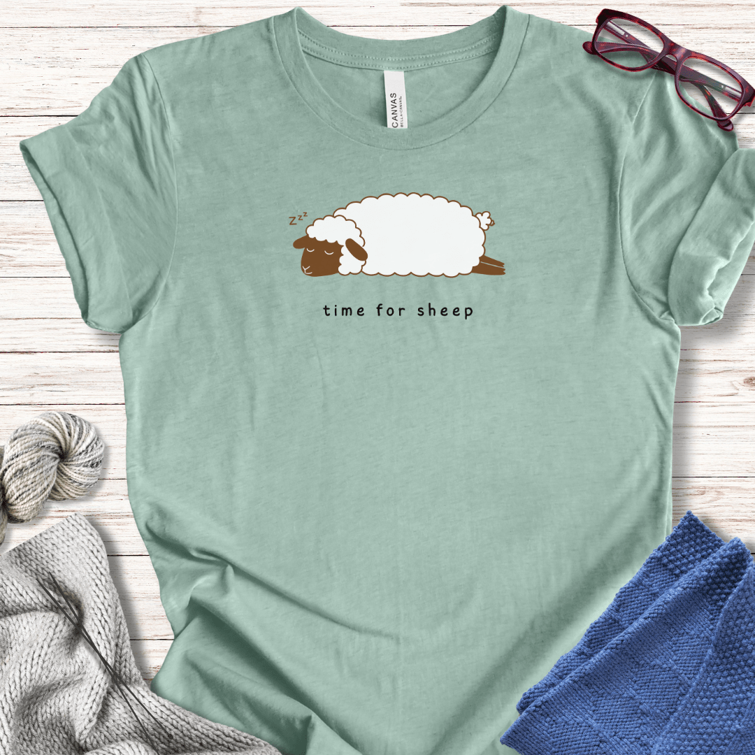 Time for Sheep t-shirt Sea Breeze / XS