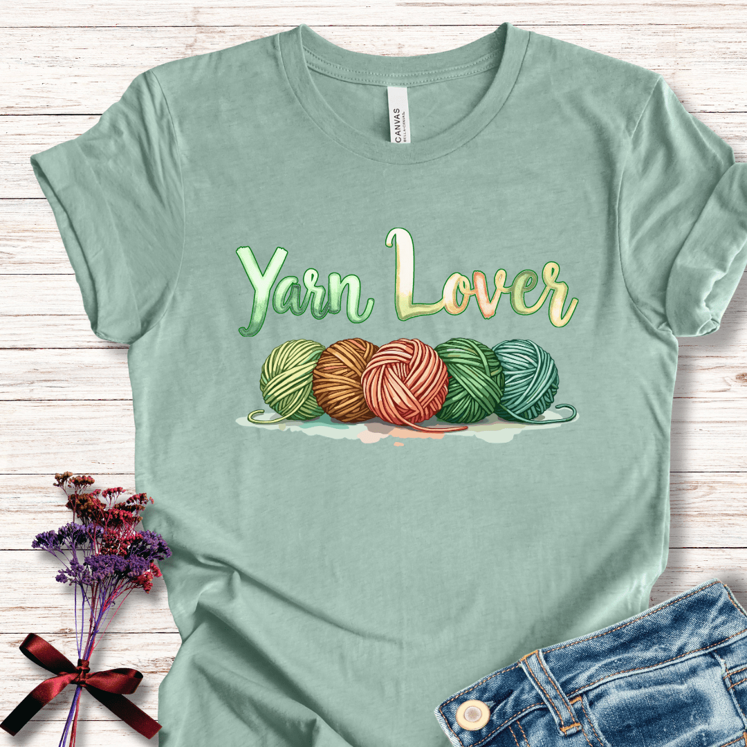 Yarn Lover (earthy) T-Shirt Sea Breeze / XS