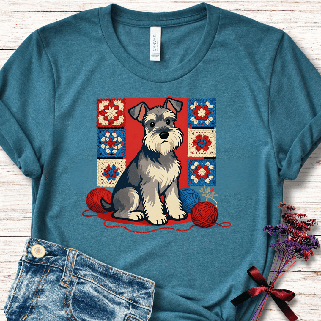 Dogs & Yarn T-Shirt Teal / S