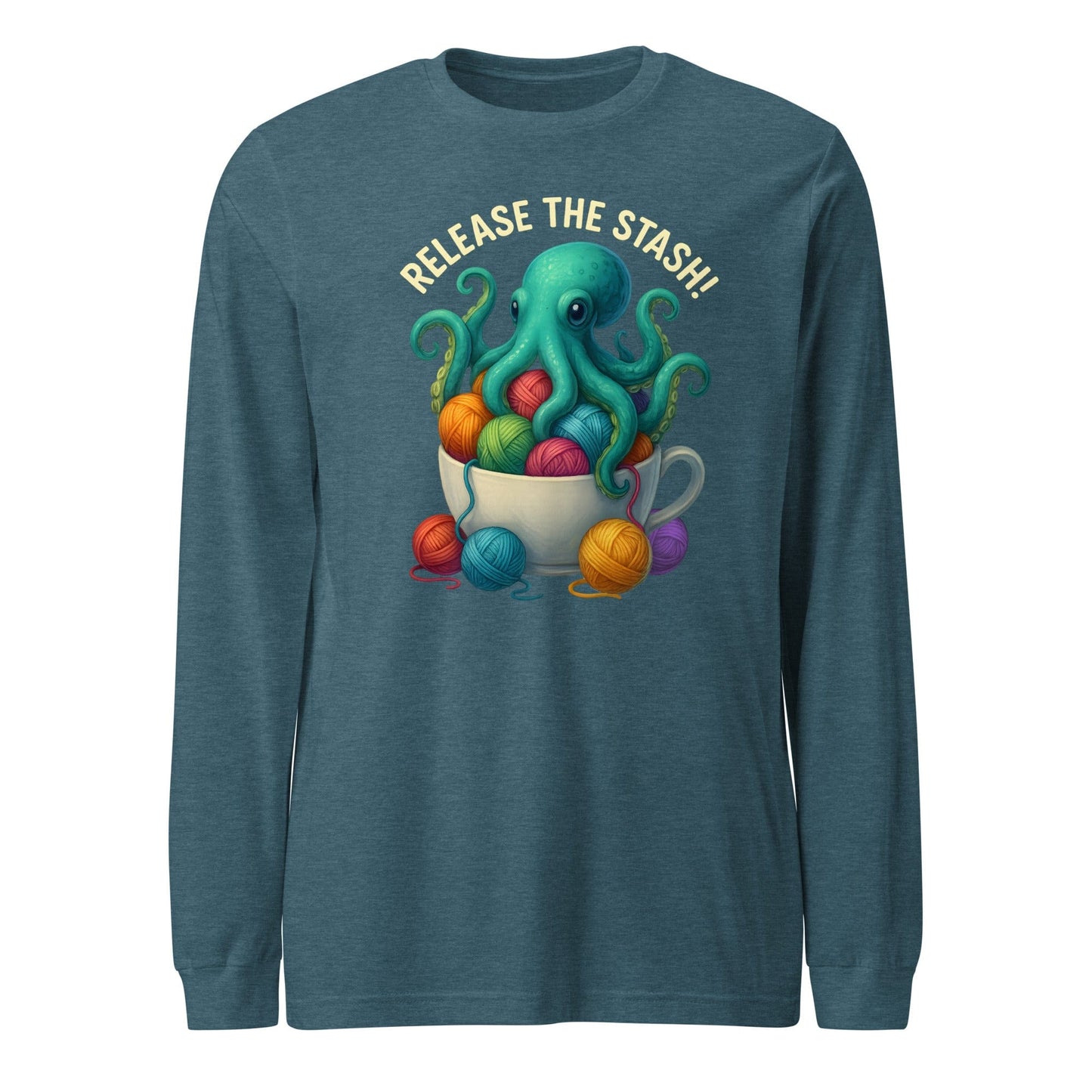 Release the Stash Kraken Long Sleeve Tee Teal / S