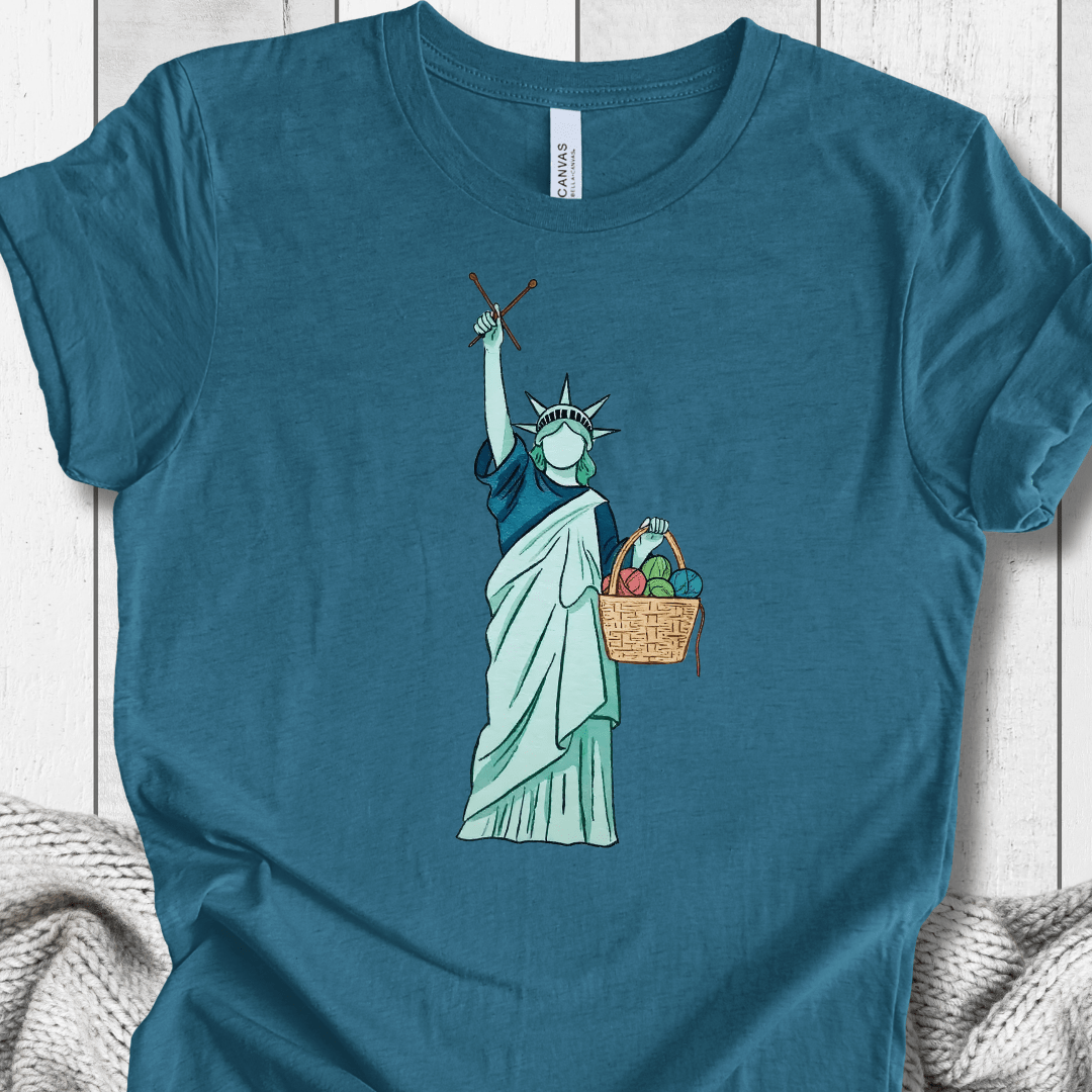 Statue of Liberty T-Shirt Teal / S