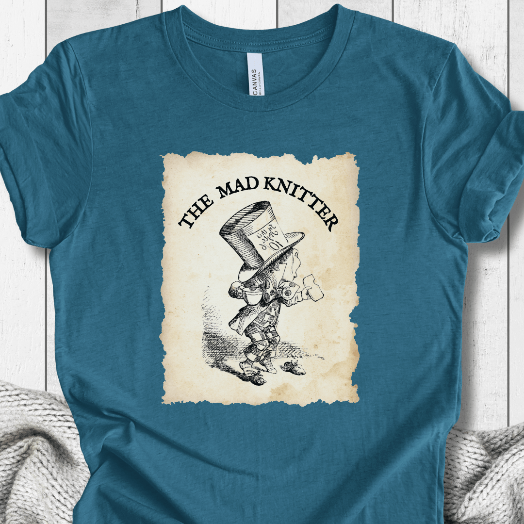 The Mad Knitter T-Shirt Teal / S