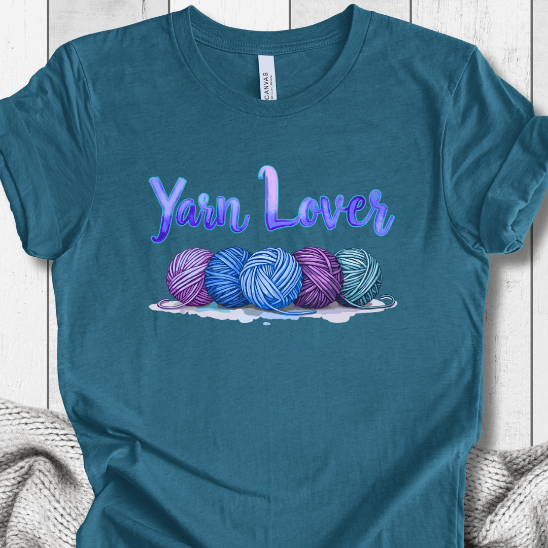 Yarn Lover (blues) T-Shirt Teal / S