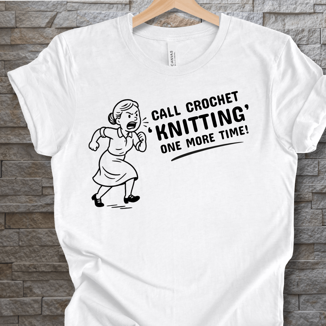 Call crochet knitting T-Shirt (graphic) White / S