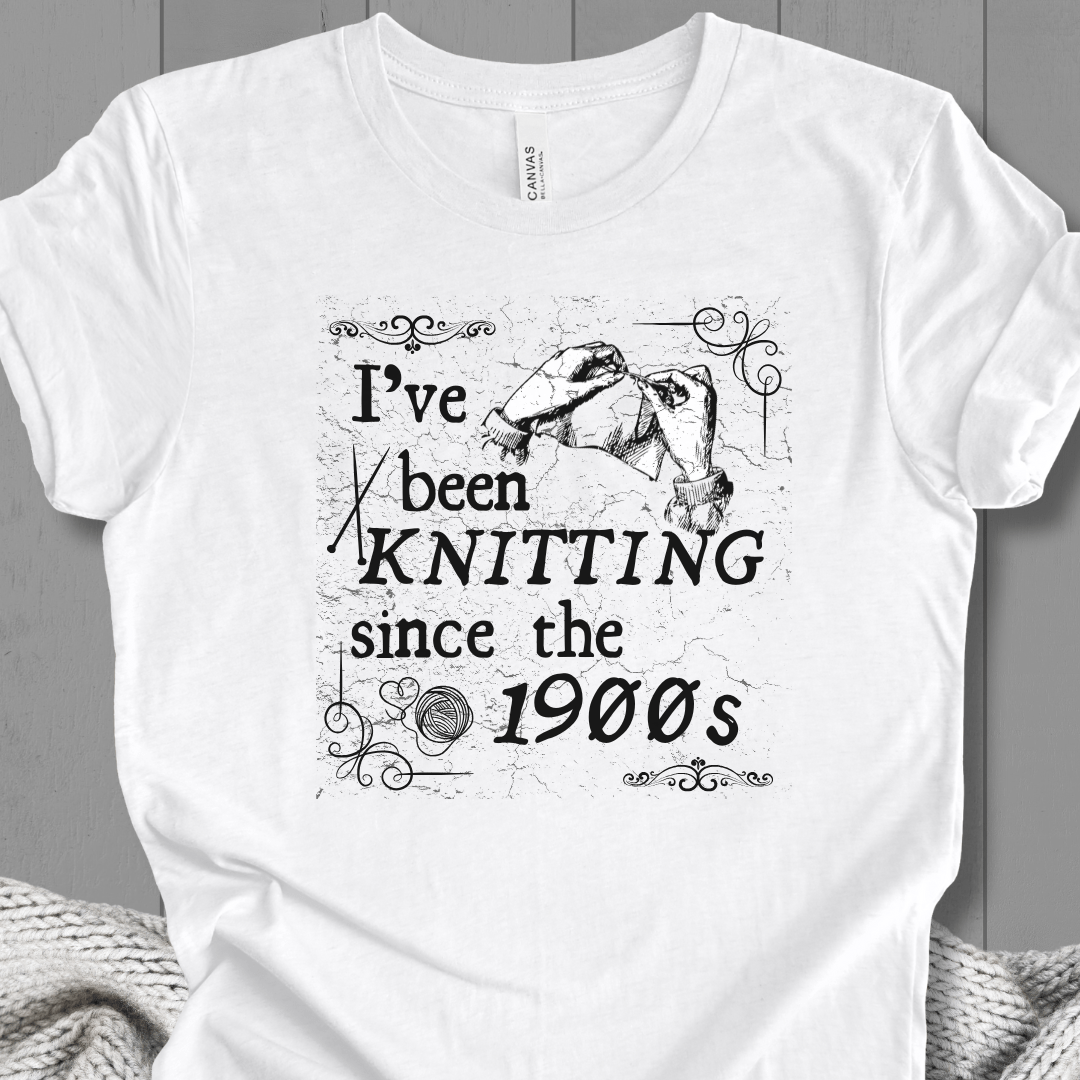 Knitting Since the 1900s T-Shirt White / S