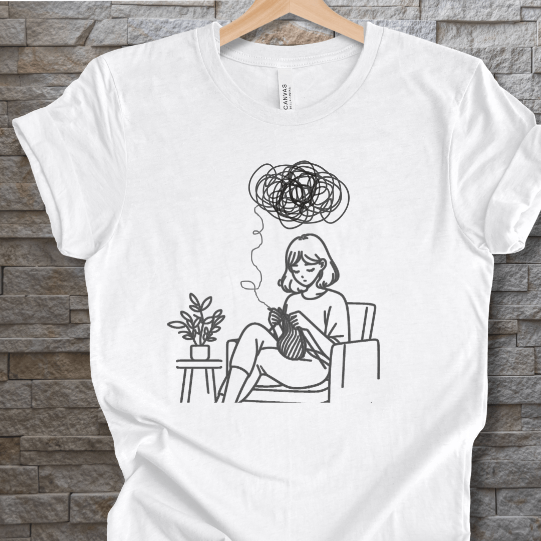 Mental Health crafting T-Shirt White / S