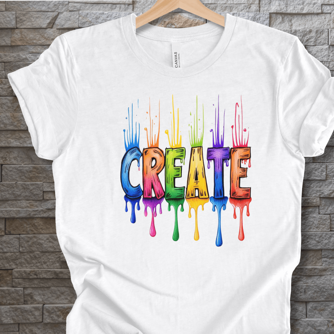 Rainbow Create T-Shirt White / S