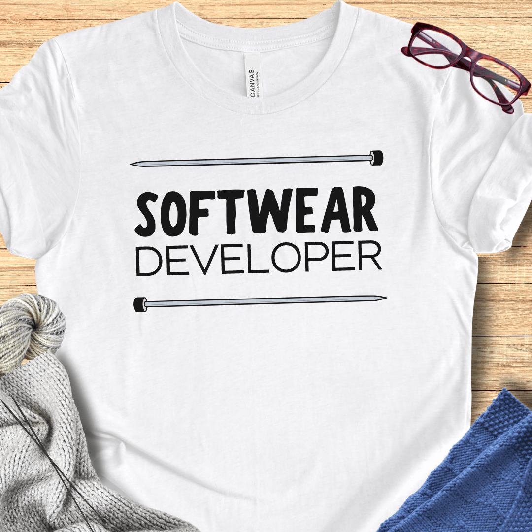 Softwear Developer Knitting T-Shirt White / S