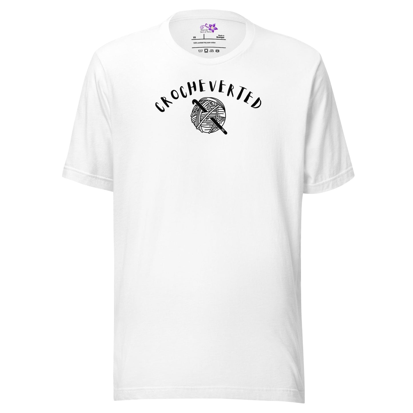 Crocheverted Crew Neck T-Shirt White / XS