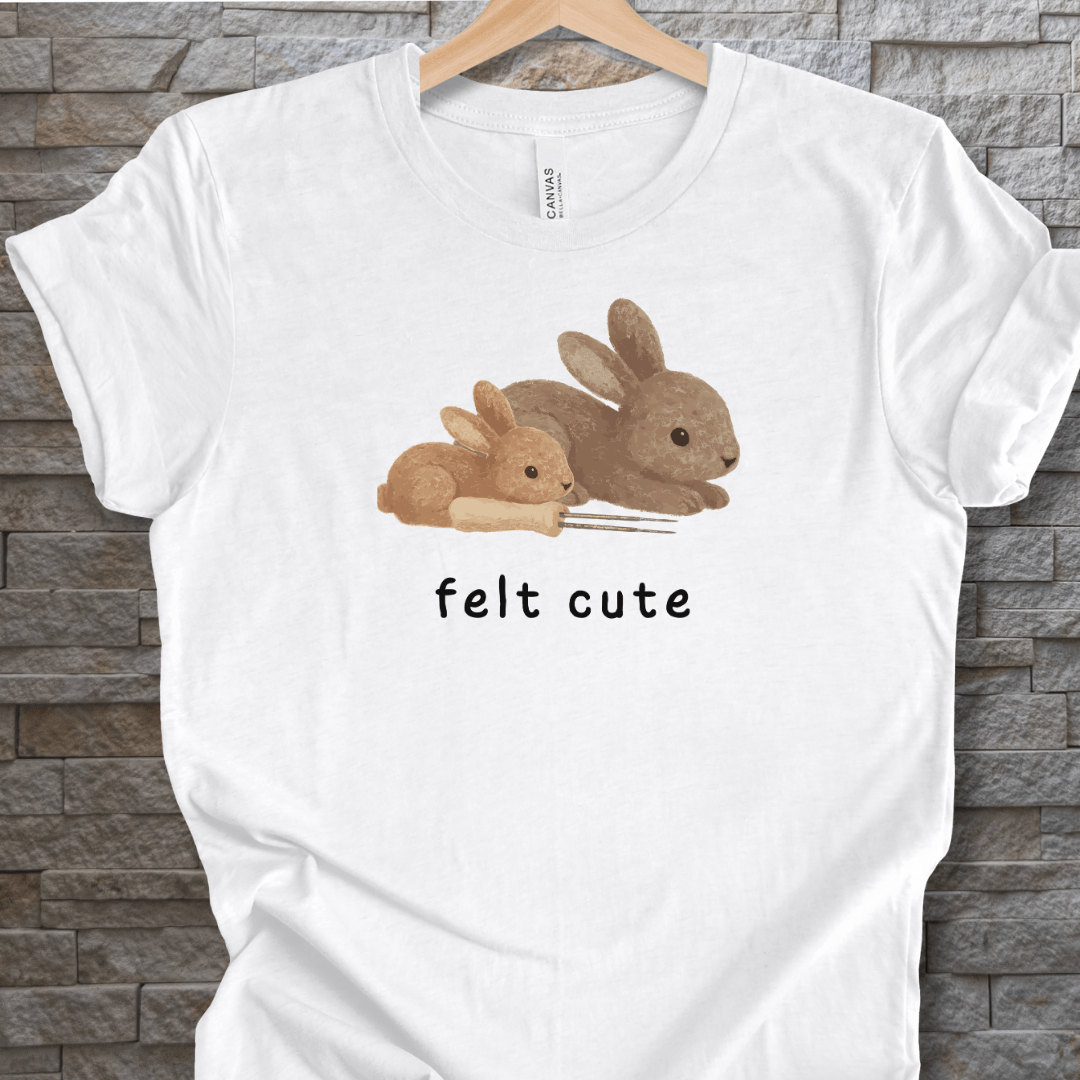 Felt Cute t-shirt White / XS