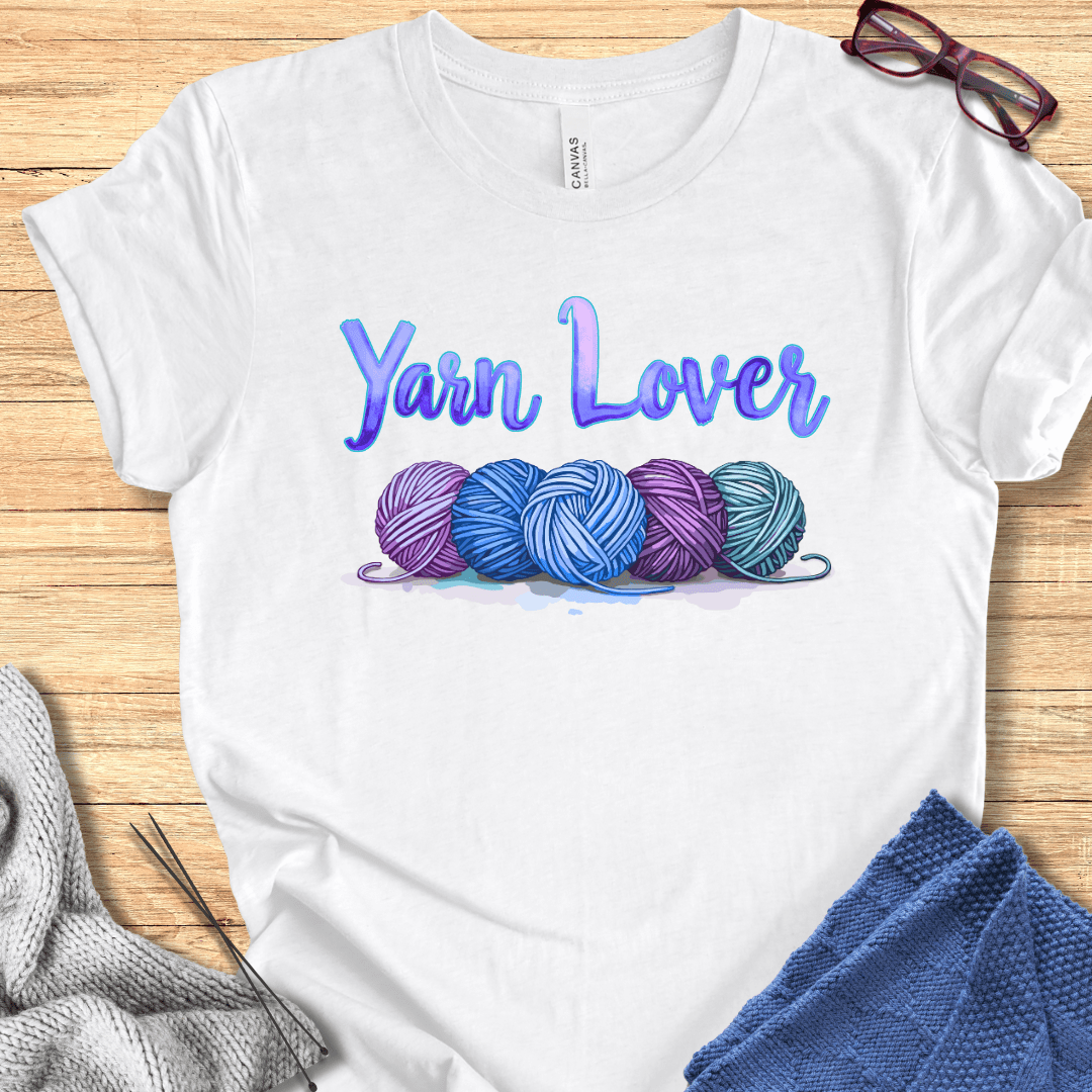 Yarn Lover (blues) T-Shirt White / XS