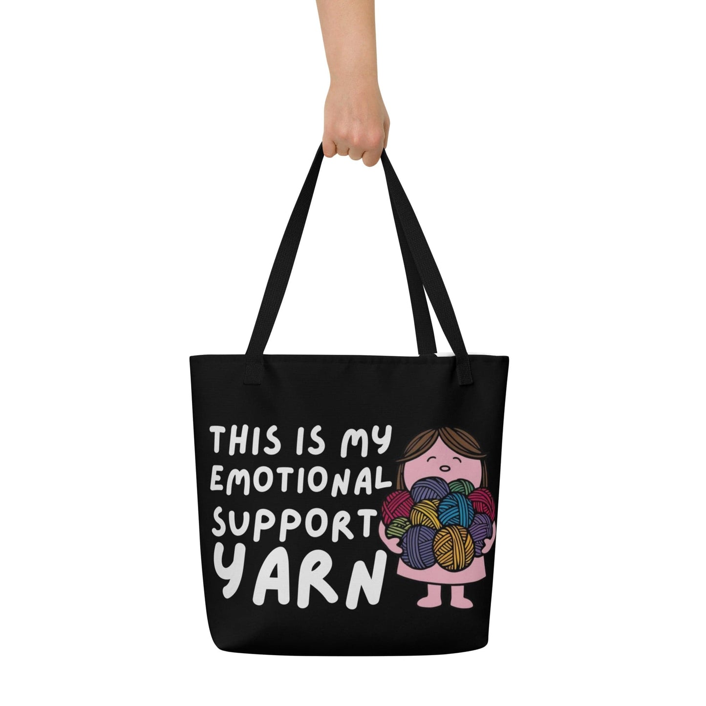 Emotional Support Large Tote Bag