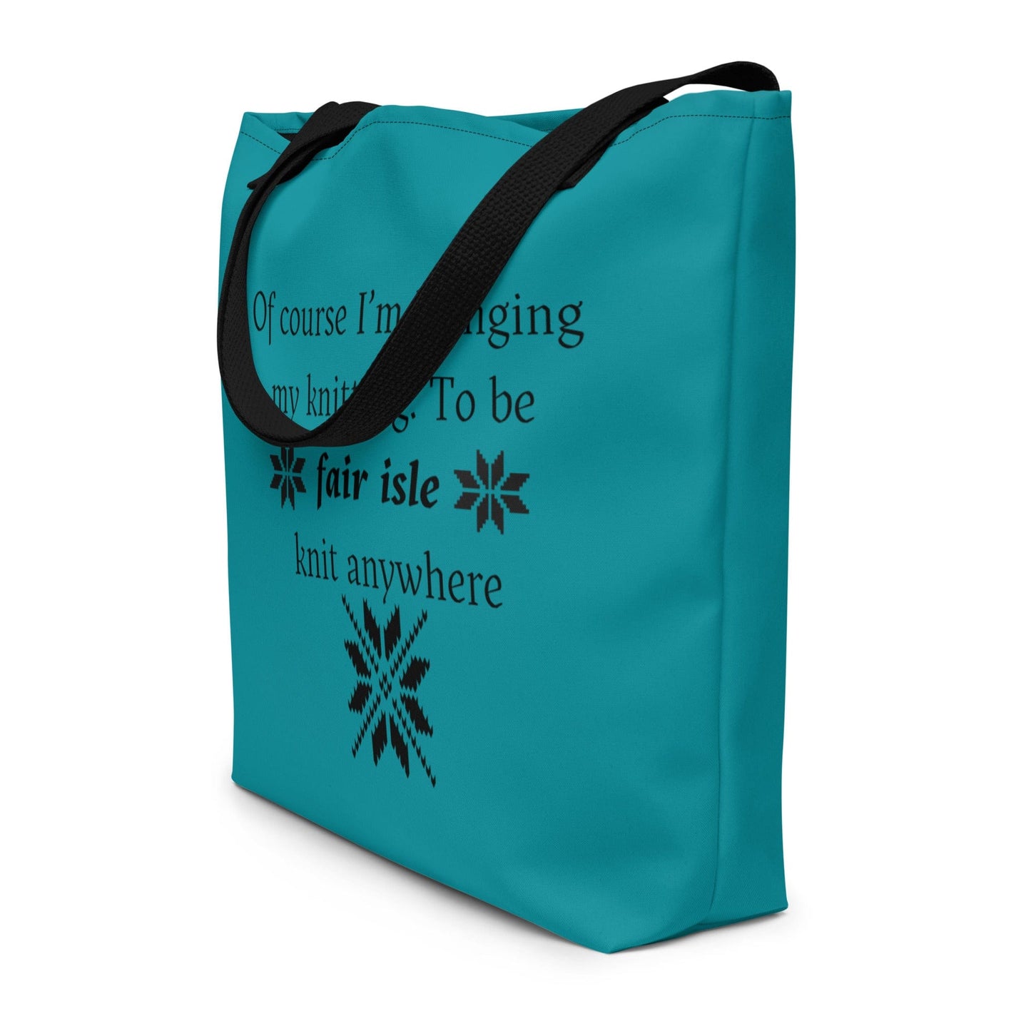 'Fair isle' Large Tote Bag