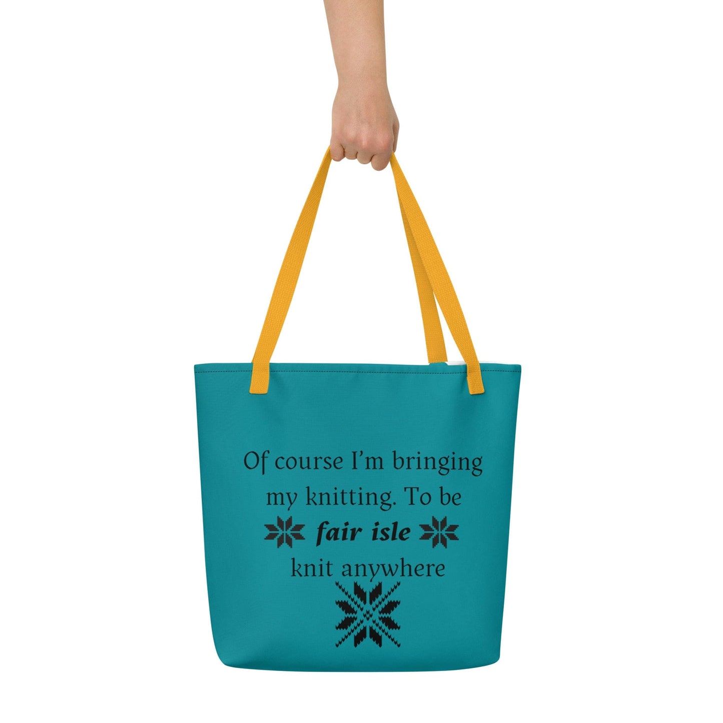 'Fair isle' Large Tote Bag