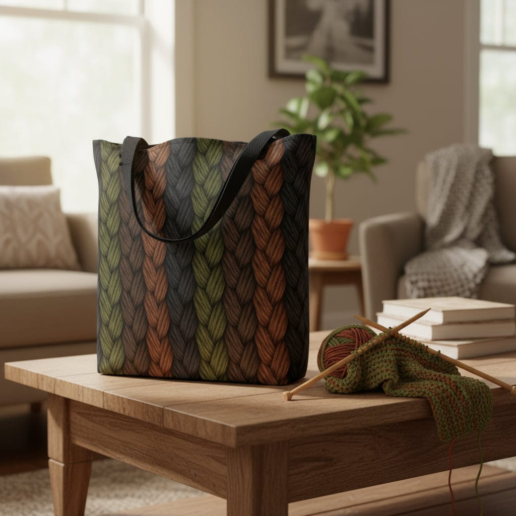 Fall Fiber Full Print Tote