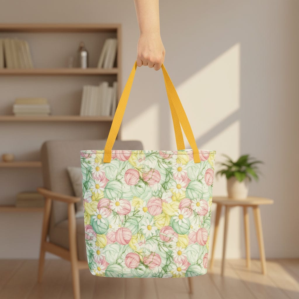 Floral Fiber Full Print Tote
