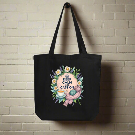 Keep calm & cast on Eco Tote Bag